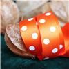 Order  Halloween Ribbon - Orange Polka Dot